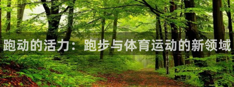 三亿体育网页版：跑动的活力：跑步与体育运动的新领域